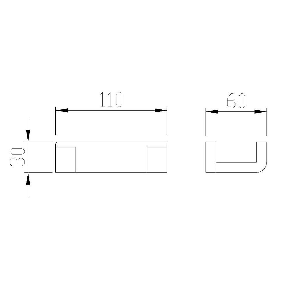 Крючок двойной ABBER Westen AA1750SP сатин купить в интернет-магазине сантехники Sanbest