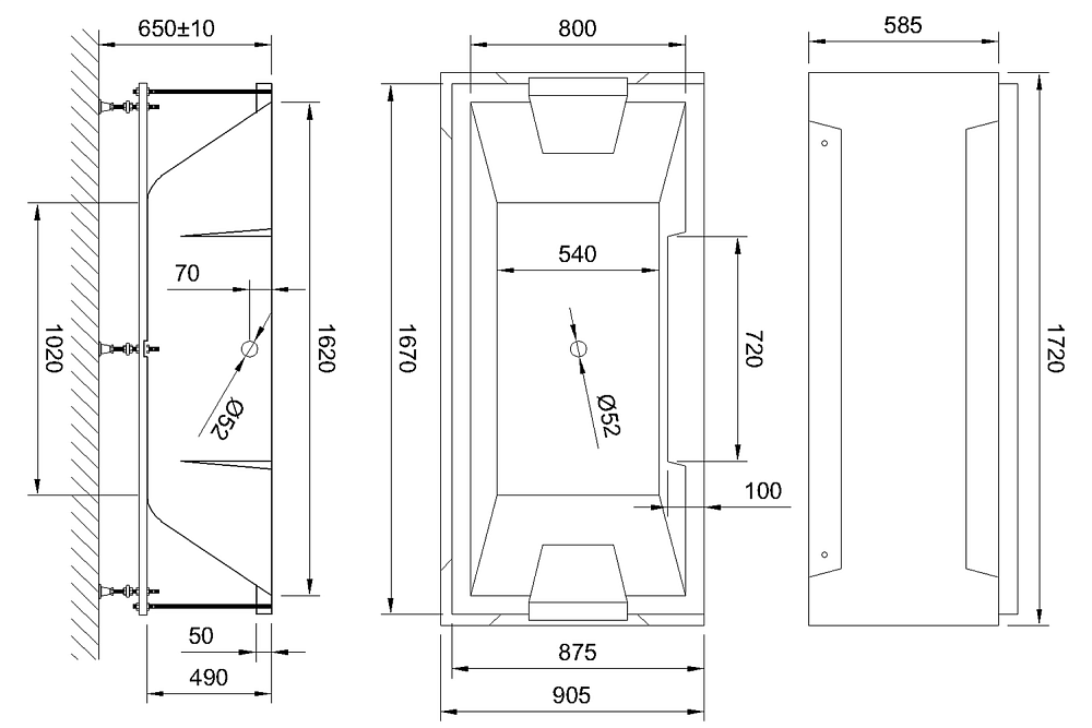 Акриловая ванна в сборе Royalbath TRIUMPH 170х87 купить в интернет-магазине Sanbest