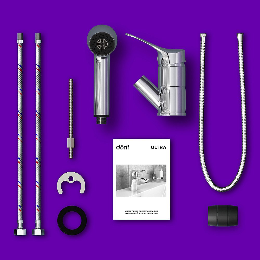 Смеситель для кухни Dorff Ultra D5000000 хром купить в интернет-магазине сантехники Sanbest
