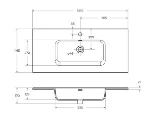 Тумба с раковиной BelBagno KRAFT 100 2C-SO/BB1000ETL Cemento Grigio для ванной в интернет-магазине Sanbest