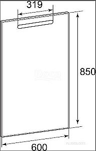 Зеркало Roca The Gap с подсветкой 60 ZRU9302688 в ванную от интернет-магазине сантехники Sanbest