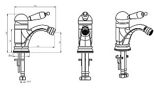 Смеситель для биде Boheme Medici Ripresa 306 купить в интернет-магазине сантехники Sanbest