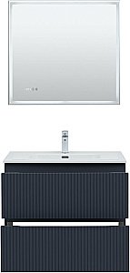 Тумба с раковиной Aquanet Джейн (Flat) 335429/254364 80 маренго для ванной в интернет-магазине Sanbest