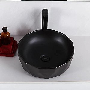 Раковина накладная Belbagno 41 BB1409H301 черная матовая купить в интернет-магазине Sanbest