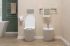 Унитаз приставной Aquanet Rimless Atago 2.0 F LX-1906 с крышкой микролифт, безободковый купить в интернет-магазине Sanbest