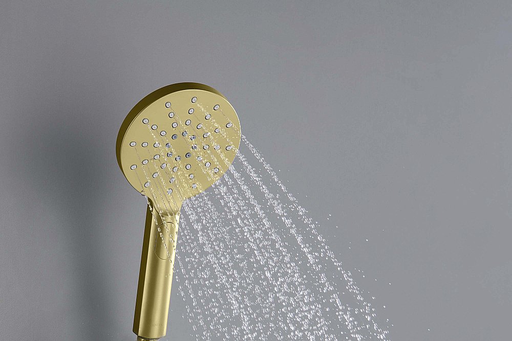Душевая лейка Aquatek Оберон AQ2006BG золото шлифованное купить в интернет-магазине сантехники Sanbest