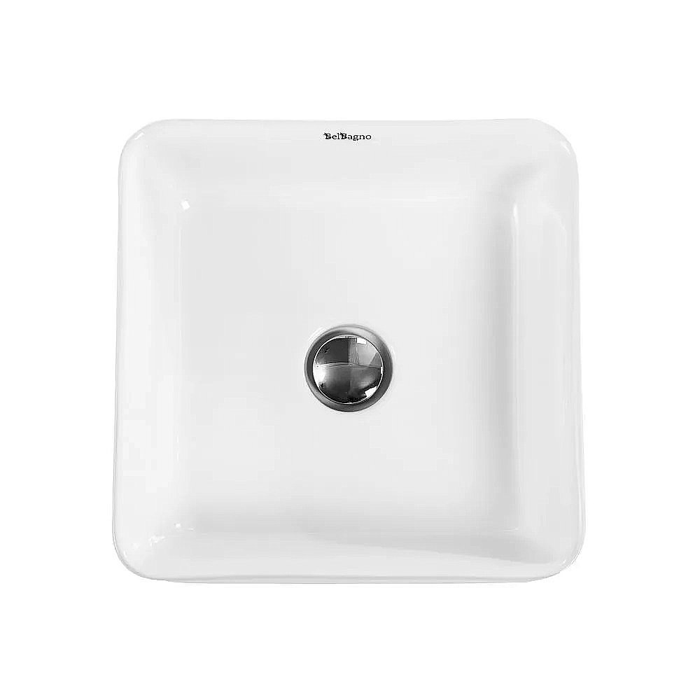 Раковина накладная Belbagno 39,5 BB1421 белая купить в интернет-магазине Sanbest