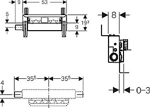Инсталляция для душевого трапа Geberit Kombifix 457.534.00.1 хром купить в интернет-магазине сантехники Sanbest