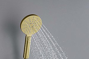 Душевая лейка Aquatek Оберон AQ2006BG золото шлифованное купить в интернет-магазине сантехники Sanbest