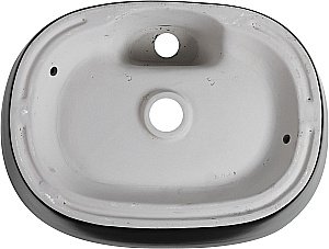 Раковина накладная Aquanet Lake-2-MB 50 273672 черная матовая купить в интернет-магазине Sanbest