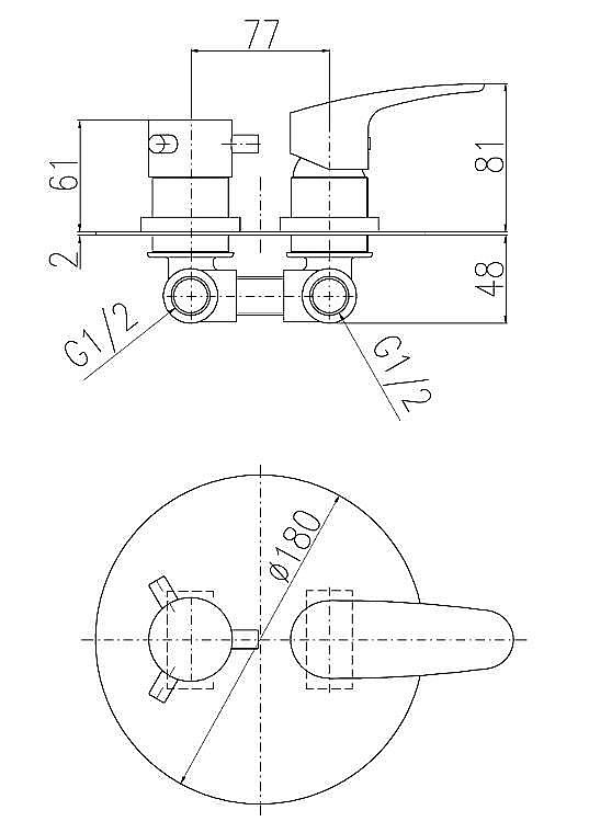 Смеситель для душа Rav-Slezak AMUR AM786K купить в интернет-магазине сантехники Sanbest
