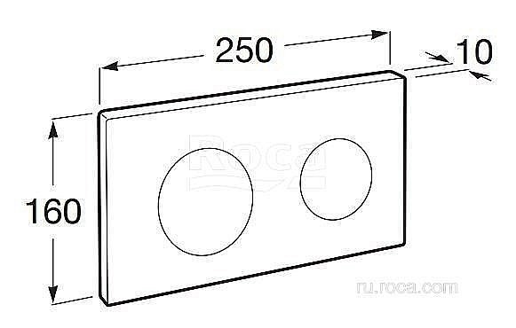 Кнопка для инсталляции Roca PL-10 890089002 купить в интернет-магазине сантехники Sanbest
