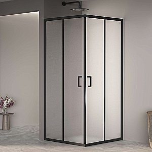 Душевой уголок RGW Passage PA-030B 100x100 350803000-24 стекло матовое-сатинат/профиль черный купить в интернет-магазине Sanbest
