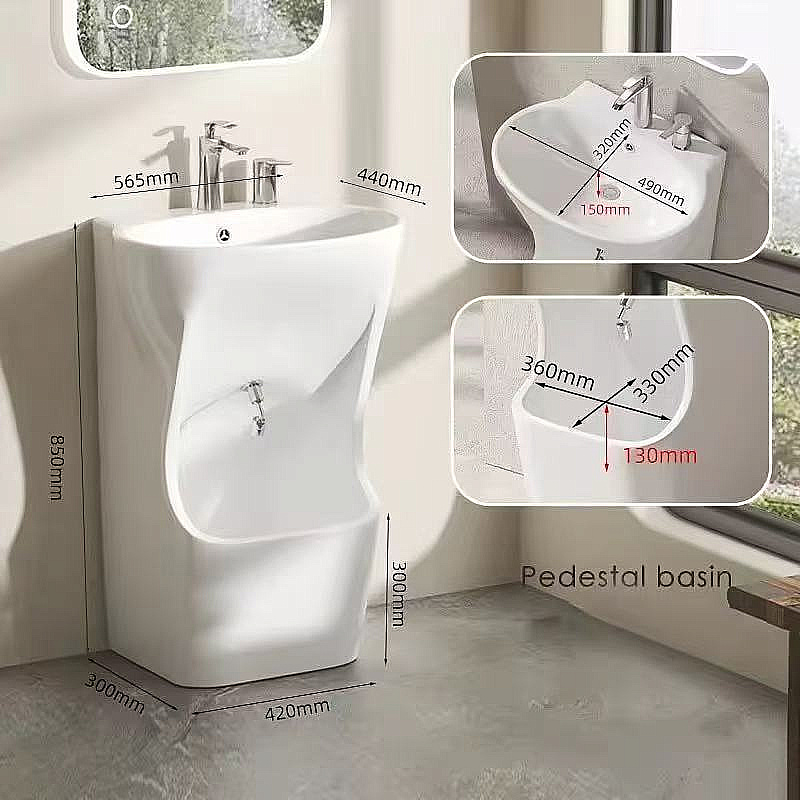 Напольная раковина SantiLine 56 SL-4030 белая купить в интернет-магазине Sanbest