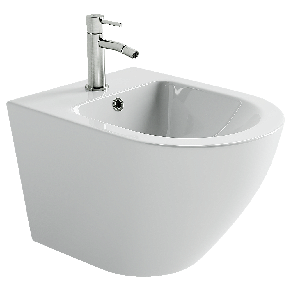 Биде подвесное Ceramica Nova Alba CN11006 белое купить в интернет-магазине Sanbest