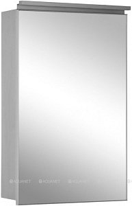 Зеркальный шкаф De Aqua Алюминиум 261749 50 серебро в ванную от интернет-магазине сантехники Sanbest