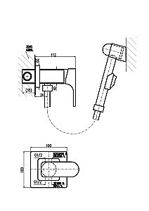 Гигиенический душ Rav-Slezak YUKON YU147/1CB купить в интернет-магазине сантехники Sanbest