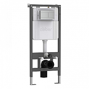 Кнопка смыва Abber AC0127MCH матовый хром купить в интернет-магазине сантехники Sanbest