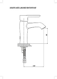 Смеситель для раковины GPD FELIS MLB75 купить в интернет-магазине сантехники Sanbest