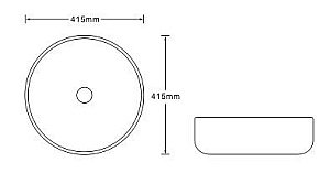 Раковина накладная SantiLine 41,5 SL-7026 коричневый мрамор купить в интернет-магазине Sanbest