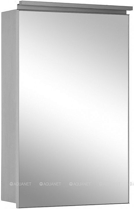 Зеркальный шкаф De Aqua Алюминиум 261749 50 серебро купить в интернет-магазине сантехники Sanbest