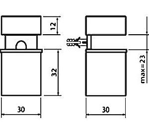 Полка стеклянная De Aqua Квадро 258153 90 хром купить в интернет-магазине сантехники Sanbest