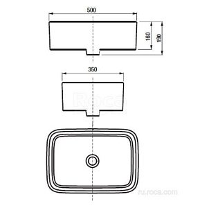 Раковина Roca Mila 50 32700B000 белая купить в интернет-магазине Sanbest