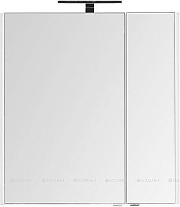 Зеркальный шкаф Aquanet Орлеан 75 белый купить в интернет-магазине сантехники Sanbest