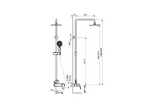 Душевая система WONZON & WOGHAND BALANCE WW-054601-CR хром купить в интернет-магазине сантехники Sanbest