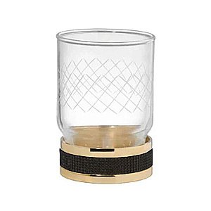 Стакан Boheme Royal Cristal 10931-G-B золото купить в интернет-магазине сантехники Sanbest