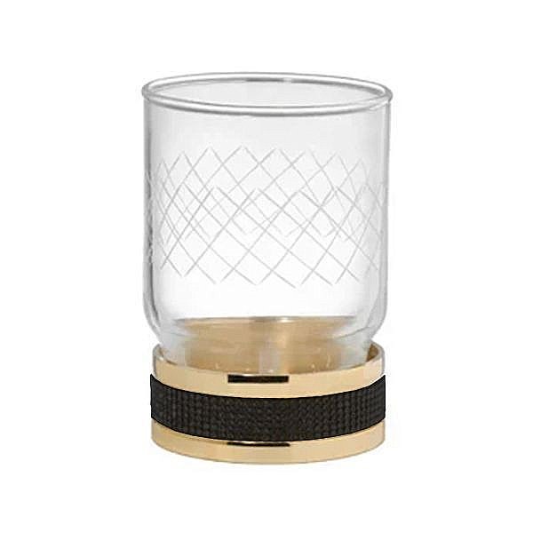 Стакан Boheme Royal Cristal 10931-G-B золото купить в интернет-магазине сантехники Sanbest