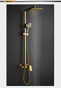 Душевая система D&K Berlin Tourto DA1433703A01 золото купить в интернет-магазине сантехники Sanbest