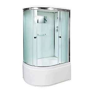 Душевая кабина AvaCan D120SRLED 120x80 с подсветкой, стекло матовое/профиль хром, правосторонняя купить в интернет-магазине Sanbest