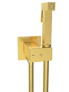 Гигиенический душ со смесителем WeltWasser HIGI Q01 MGL матовое золото купить в интернет-магазине сантехники Sanbest