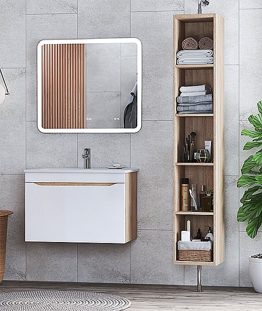 Зеркало LED VIGO Grani (Bora) Luxe z.GRI.80 в ванную от интернет-магазине сантехники Sanbest