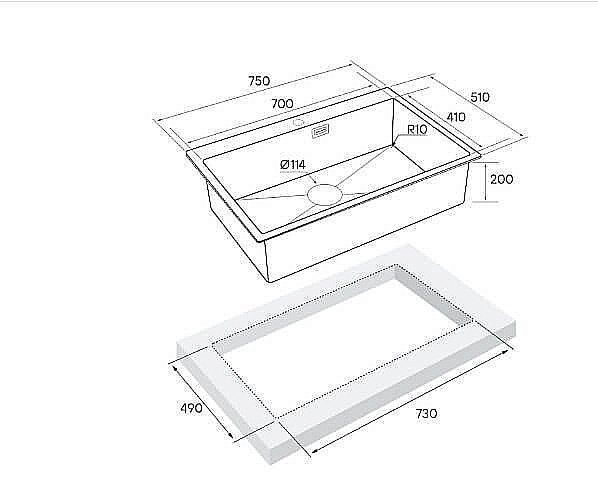 Мойка кухонная Paulmark VAST PM217551-BG брашированное золото купить в интернет-магазине сантехники Sanbest