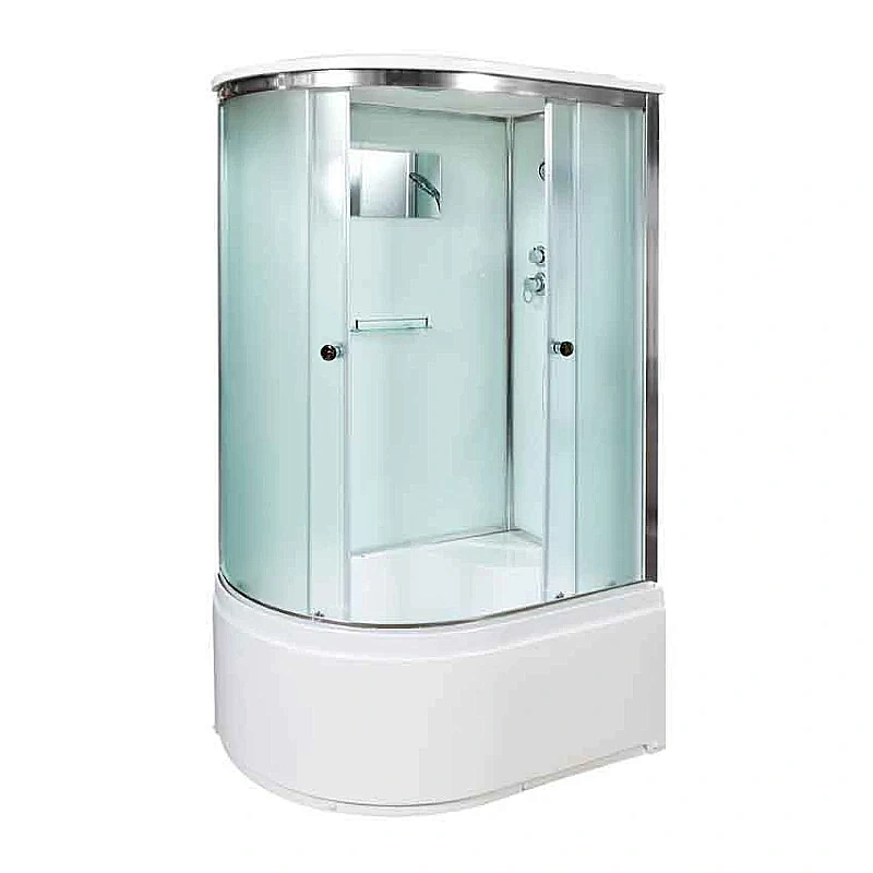 Душевая кабина AvaCan D120SRLED 120x80 с подсветкой, стекло матовое/профиль хром, правосторонняя купить в интернет-магазине Sanbest