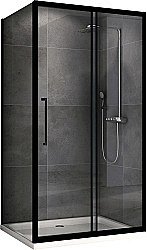 Душевой уголок ABBER Schwarzer Diamant AG30150BH-S75B 150x75 стекло прозрачное/профиль черный купить в интернет-магазине Sanbest