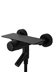 Смеситель для ванны с душем WONZON & WOGHAND CLICK, Черный матовый (WW-FE05L221-MB) купить в интернет-магазине сантехники Sanbest