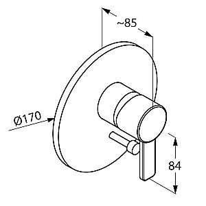 Смеситель для душа Kludi Zenta 386500575 купить в интернет-магазине сантехники Sanbest