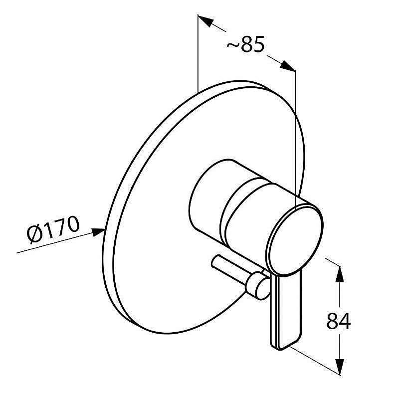 Смеситель для душа Kludi Zenta 386500575 купить в интернет-магазине сантехники Sanbest