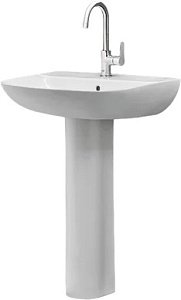 Раковина с пьедесталом Grohe Bau Ceramic GR2007-1 61 купить в интернет-магазине Sanbest