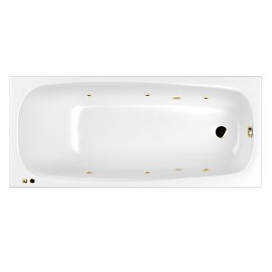 Гидромассажная ванна WhiteCross Layla Slim 170x75 "SOFT" золото купить в интернет-магазине Sanbest