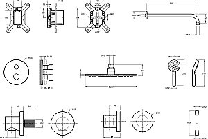 Душевая система Jacob Delafon MODULO E30758-CP купить в интернет-магазине сантехники Sanbest