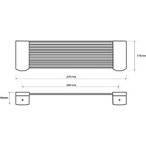 Полка Bemeta Dark 146102270 черная купить в интернет-магазине сантехники Sanbest