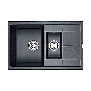 Мойка кухонная Paulmark Feste PM237850-BLM Черная купить в интернет-магазине сантехники Sanbest