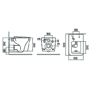 Инсталляция для унитаза Azario AZ-8010-1000 купить в интернет-магазине сантехники Sanbest