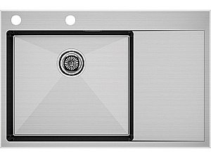 Кухонная мойка Paulmark Atlan L-edge 78 PM777851-BS брашированная сталь купить в интернет-магазине сантехники Sanbest