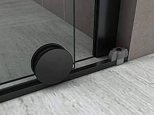 Душевое ограждение Abber KOMFORT 8 100 прозрачное/черный купить в интернет-магазине Sanbest