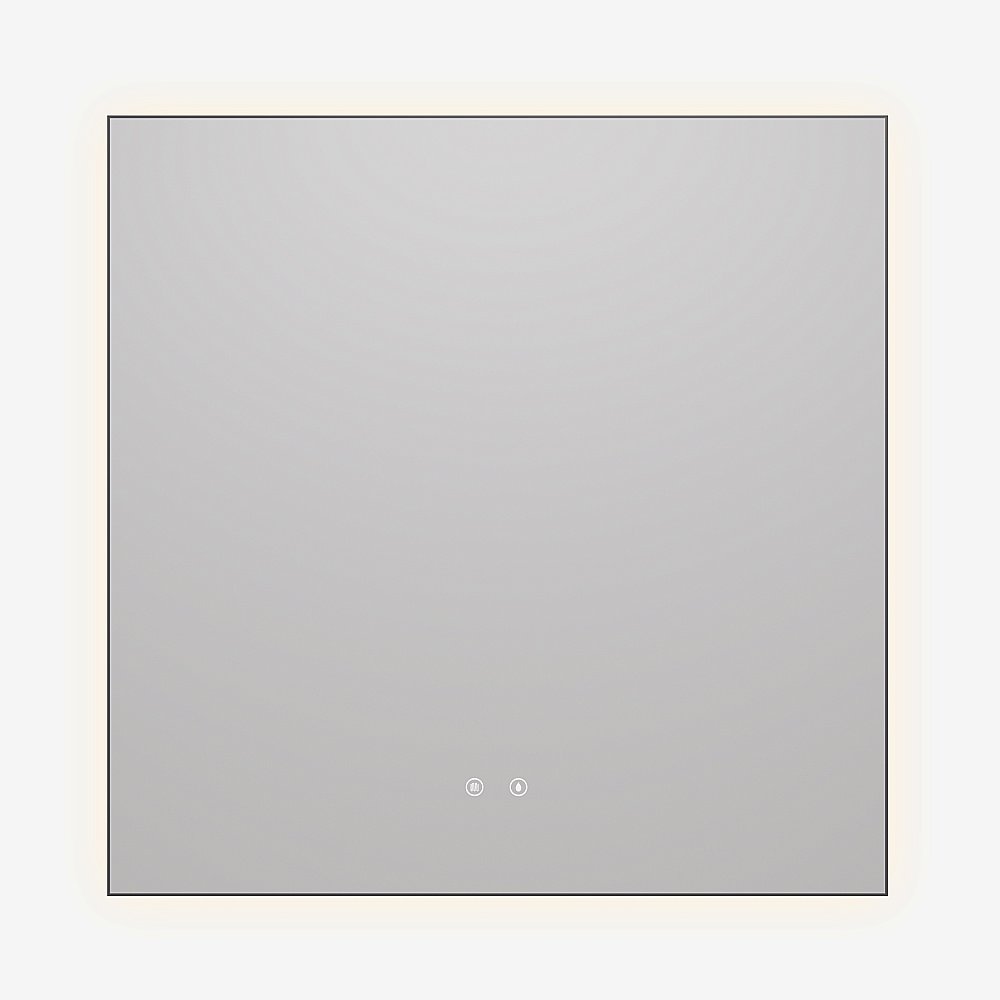 Зеркало LED Vincea VLM-4F800GM-2 80х80 вороненая сталь в ванную от интернет-магазине сантехники Sanbest